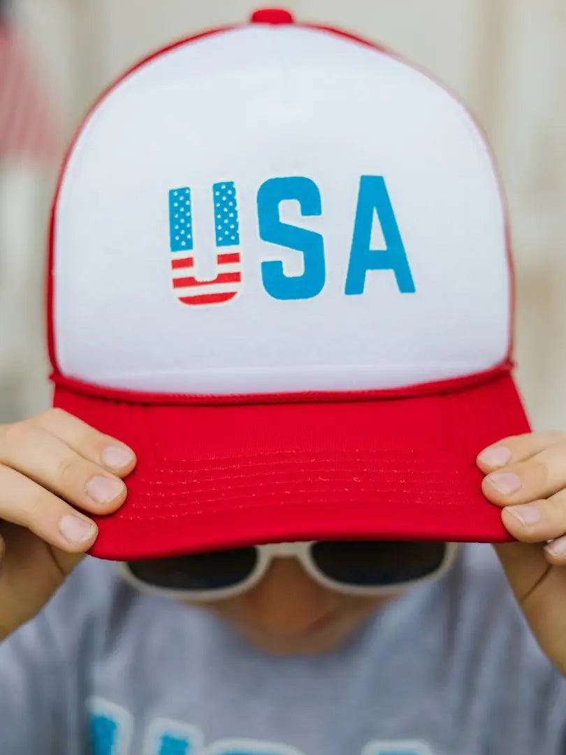 USA Flag Trucker Hat